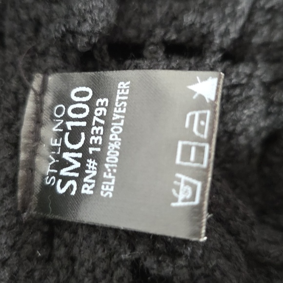 NWOT POL One Size Elegant Black Crochet Sweater - Picture 7 of 7